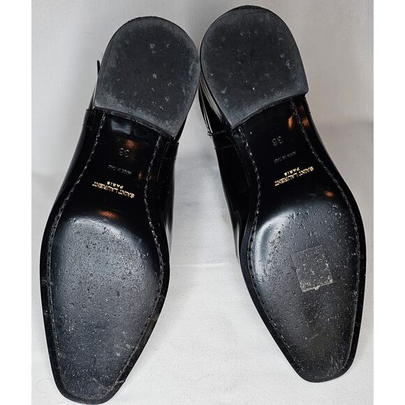 Saint Laurent Clementi Ankle Boot in black patent leathe - Picture 10 of 11